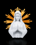 Heavenly Grace | Virgin Mary Praying Statue with Golden Sunburst Halo | 22cm & 36cm